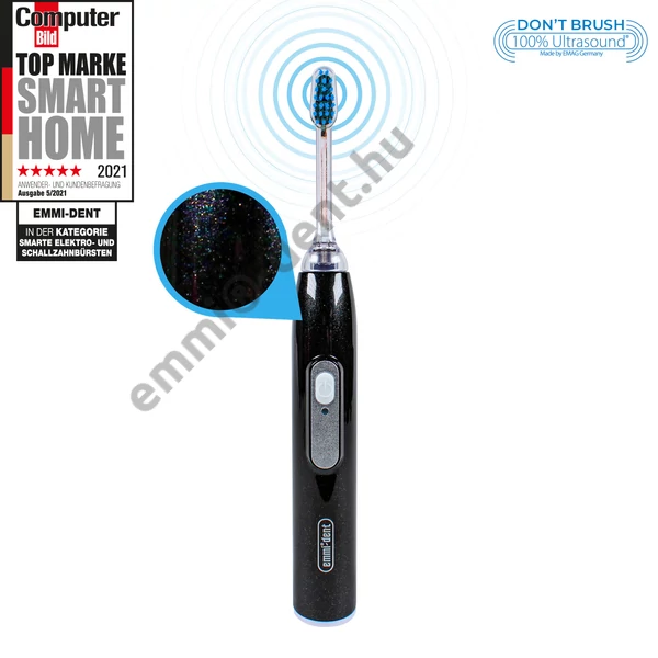 emmi®-dent METALLIC ultrahangos fogkefe szett - gyémántfekete