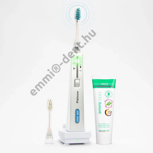 emmi®-dent PLATINUM ultrahangos fogkefe szett - fehér