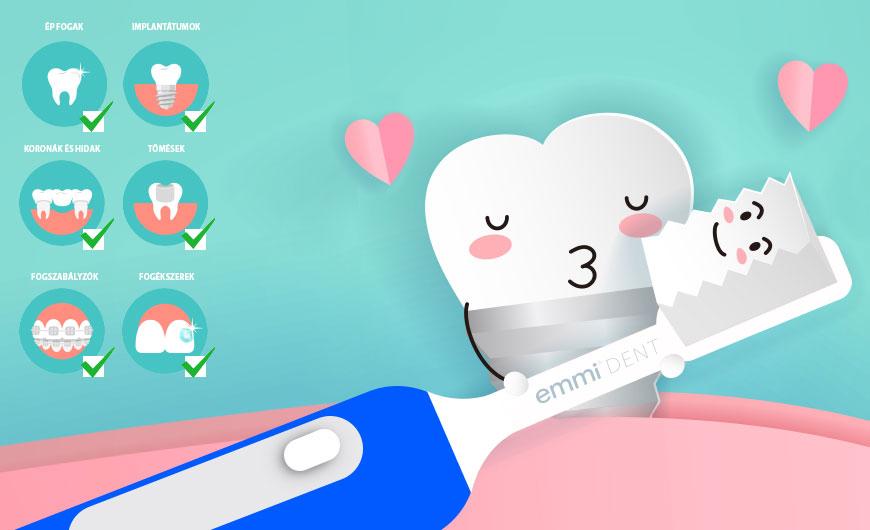 Ultrahangos fogkefe tömésekhez, implantátumokhoz